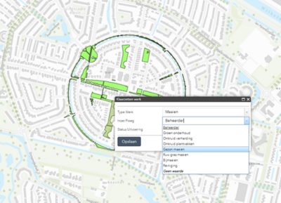 Vebego Groen ArcGIS dashboard