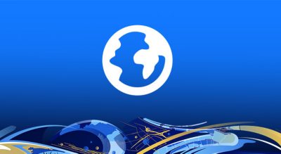 ArcGIS Pro logo icon against a bright blue background