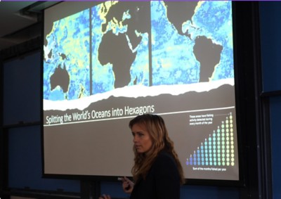 Diana Moanga teaching GIS at Stanford