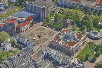 3D-Mesh eines Stadtviertels in Dortmund