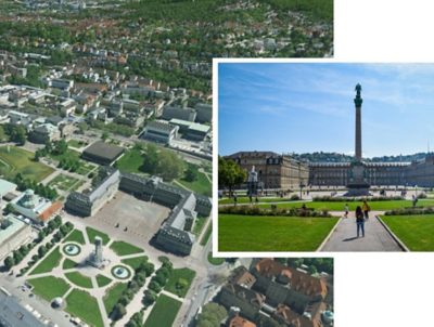 3D-Mesh der Stadt Stuttgart mit Befliegungsdaten von GeoFly.