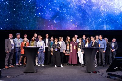 blue and purple banner