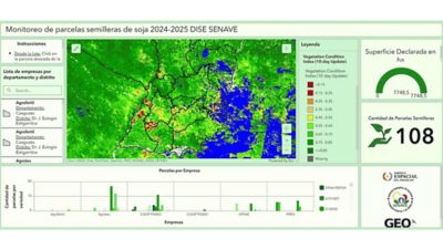 Map dashboard with a colorful map and a series of graphs, charts, and datasets