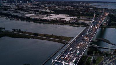 A digital twin of an aerial view of London, England, showing the River Thames, Houses of Parliament, and Big Ben.