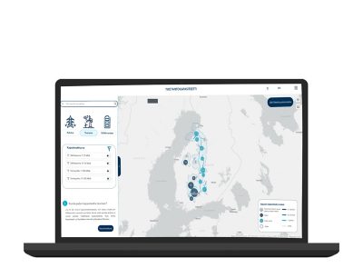 Kapasiteettikartta näyttää verkon kapasiteetin
