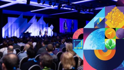 presentation being given on stage