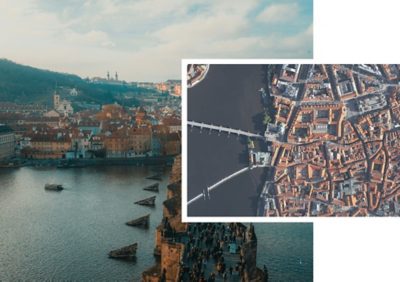 Verarbeitung von Drohnendaten - True Ortho und reales Abbild der Stadt Prag