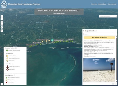 Enhancing Mississippi Beach Water Monitoring Through GIS Technology | MDEQ Beach Water Monitoring