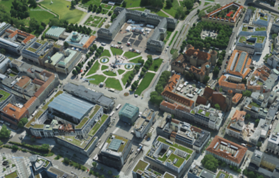 3D Mesh der Stadt Stuttgart