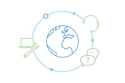 dos profesionales de sig comparten una tableta y colaboran