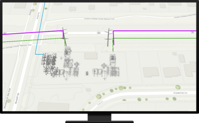 map of substation and transmission lines