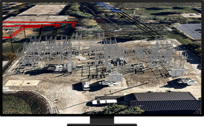 imagery of a substation