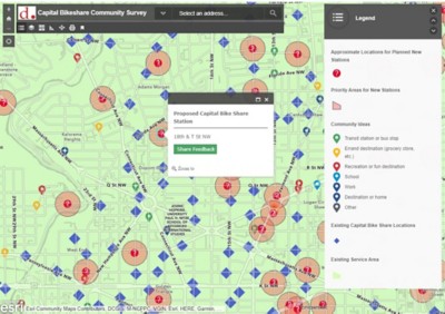 ArcGIS Online Map of ArcGIS Survey123 Results