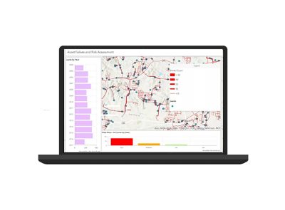 Kuvituskuva, mistä näkyy verkoston tilannekuva graafeilla ja karttavisualisointina ilmaistuna