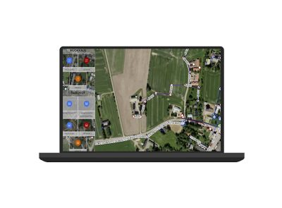 Kuvituskuva, missä on kuvitteellinen näkymä verkkotietojärjestelmästä