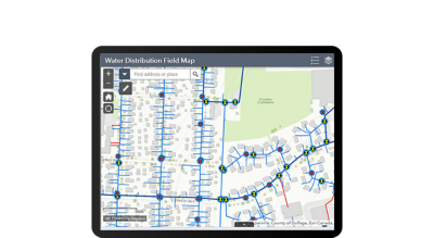Water distribution map