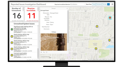 Reported issues investigations dashboard