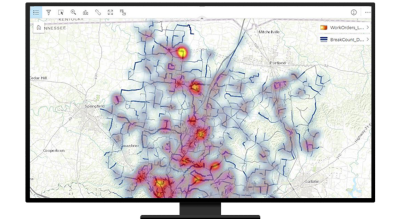 Map of work orders and issues