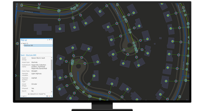 Map of wastewater infrastructure