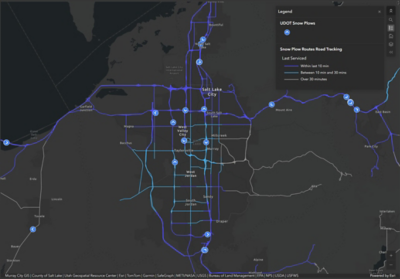 Utah DOT Improves Street Sweeping with ArcGIS Velocity