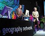 Geography Network is introduced during the opening plenary session
