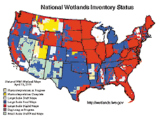 National Wetlands Inventory Status screen shot