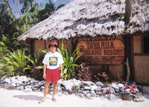 George Brady at the Tararua Island Resort