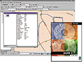 ArcGIS Water Facilities Model screen shot and product box