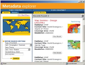 Metadata explorer screenshot