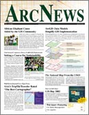 Fall 2002 ArcNews cover, click to see enlargement