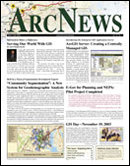 Fall 2003 ArcNews cover, click to see enlargement