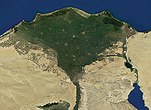 map with prerendered satellite imagery for the world