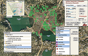 Infrastructure and population layers can be queried to produce timely reports on vulnerable assets.