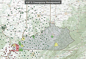 ArcGIS Explorer Online was used to support operational briefings.