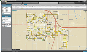 ArcLogistics generates optimized water shutoff routes from simple Excel spreadsheet data.