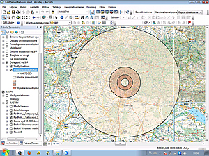 The total search area is a circle in which the likelihood of finding a lost person is 95 percent.