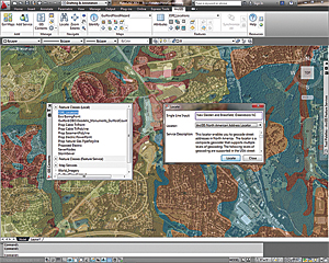 Use ArcGIS for AutoCAD to access a geolocation service and locate place-names in your drawing.