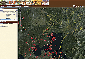 The Wyoming Earthquake Database allows users to search earthquakes in the park by magnitude and date.