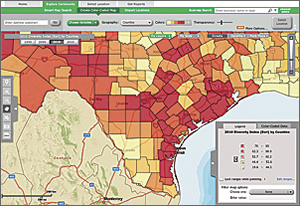 EPA GeoPlatform, built on ArcGIS Online infrastructure, serves data, maps, and reports to EPA management and staff.