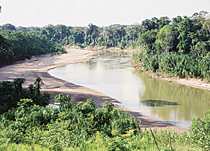 A river in the transboundary region.