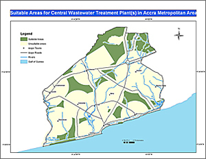 Paulina Ansaa Asante's project presented a site suitability analysis for a central wastewater treatment plant using ArcGIS technology.