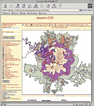 Austin GIS map