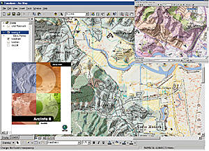 ArcInfo 8 product box and screen shot