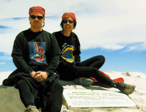 Mike Jenkins and Sonia Southwell stop Mount Whitney