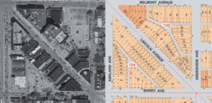 a planimetric basemap is derived from aerial photos and tax maps