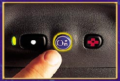 just a touch of the button activates OnStar