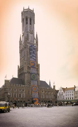 belfry tower in Bruges