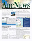 Spring 2004 ArcNews cover, click to see enlargement