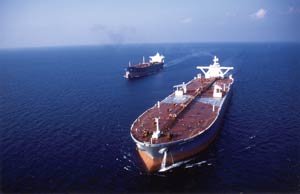 an oil tanker
