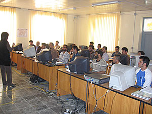 photo of a presentation in progress